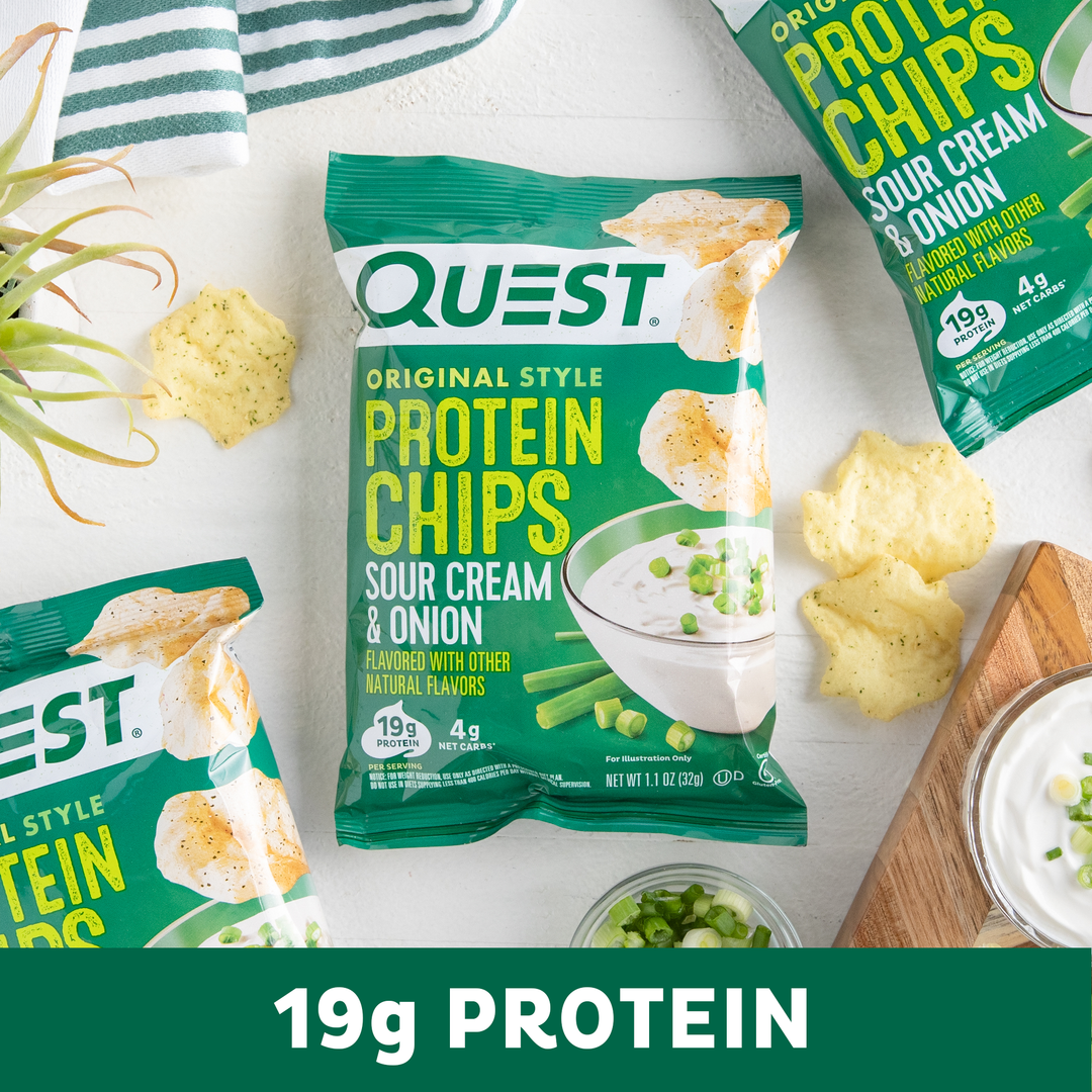 Sour Cream & Onion Original Style Protein Chips 19g Protein