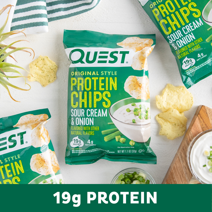 Sour Cream & Onion Original Style Protein Chips 19g Protein