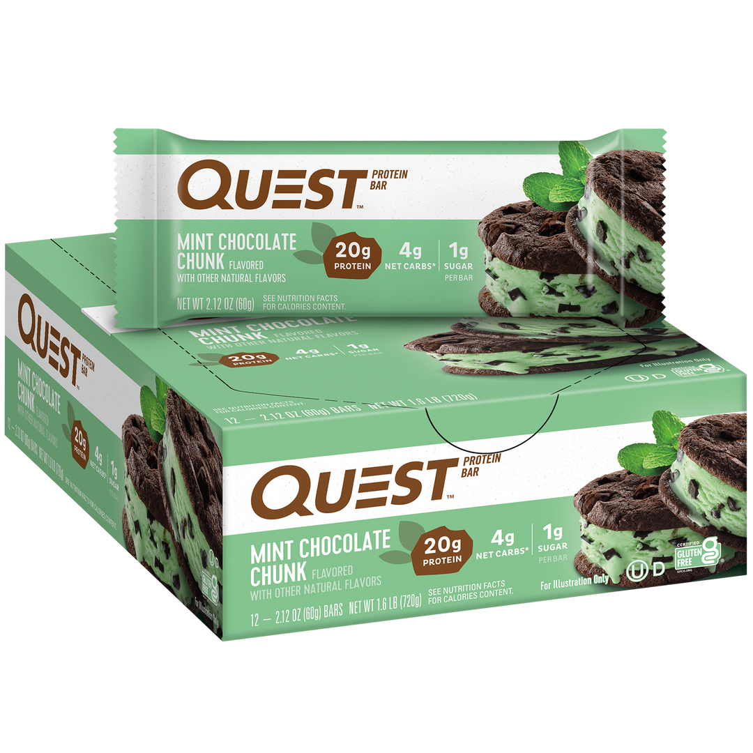 Mint Chocolate Chunk Protein Bars