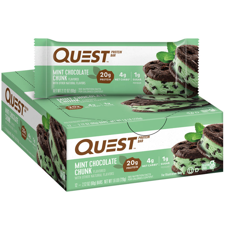 Mint Chocolate Chunk Protein Bars