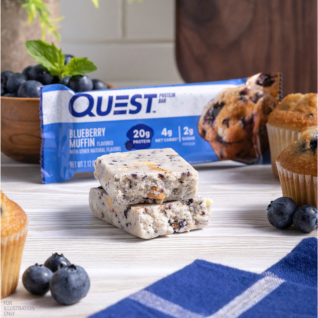 Blueberry Muffin Protein Bars lifestyle image