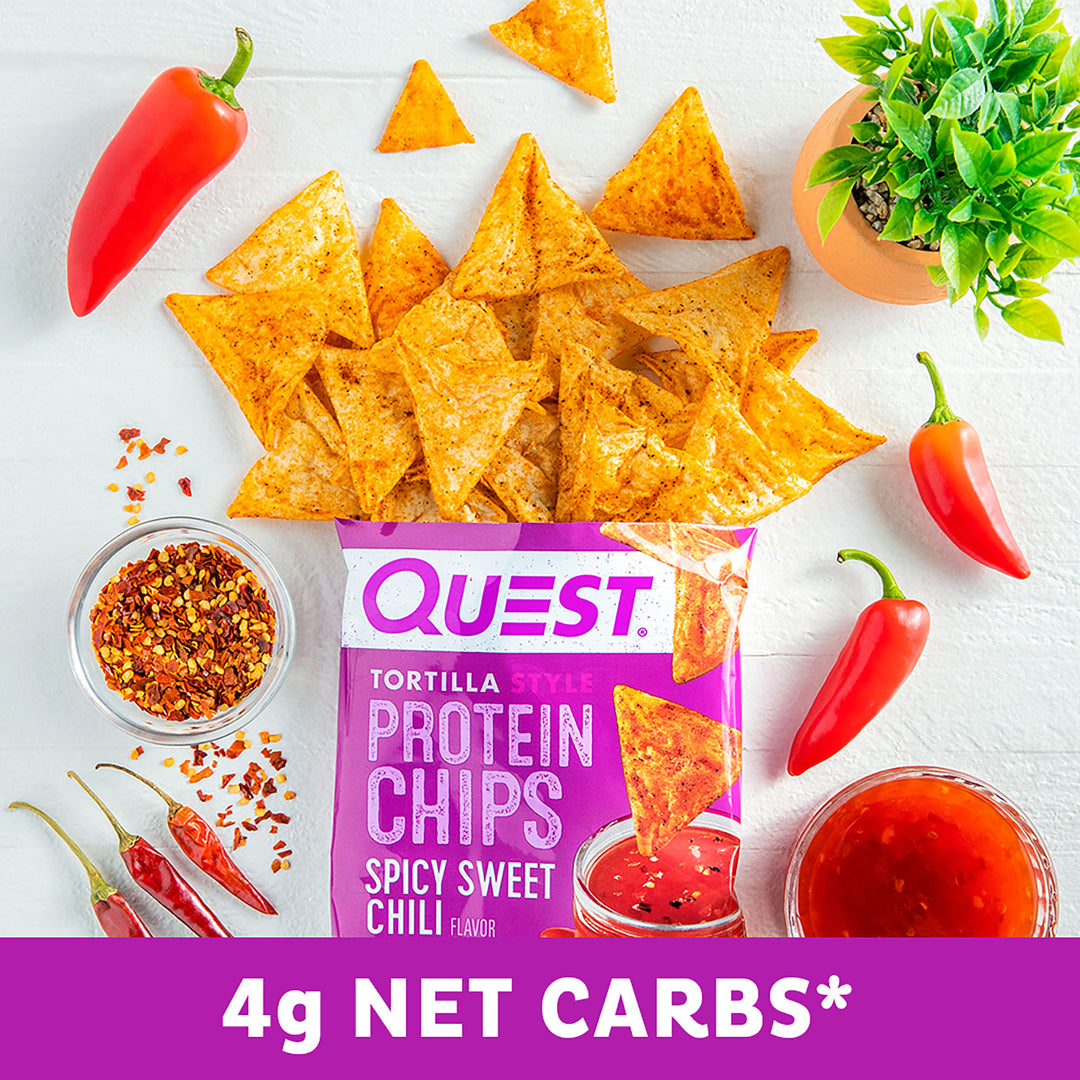 Spicy Sweet Chili Tortilla Style Protein Chips 4g Net carb*