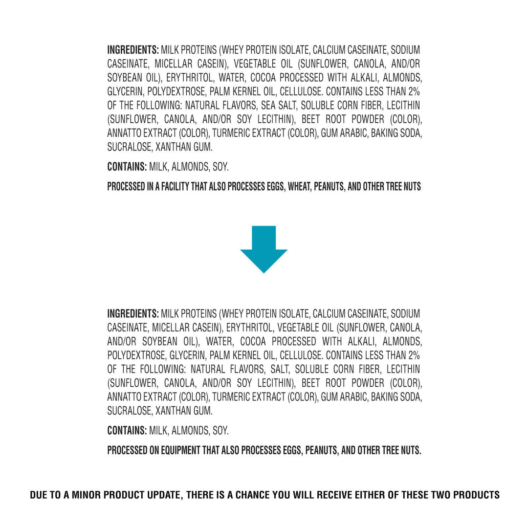Frosted Cookies Chocolate Cake Twin Pack Outdated Ingredients VS New Ingredients