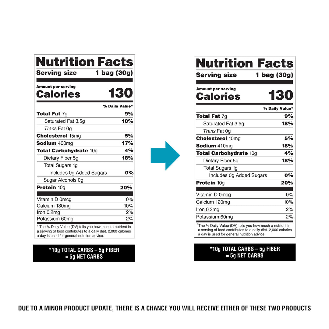 Spicy Cheddar Cheese Crackers Nutrition Facts Panel