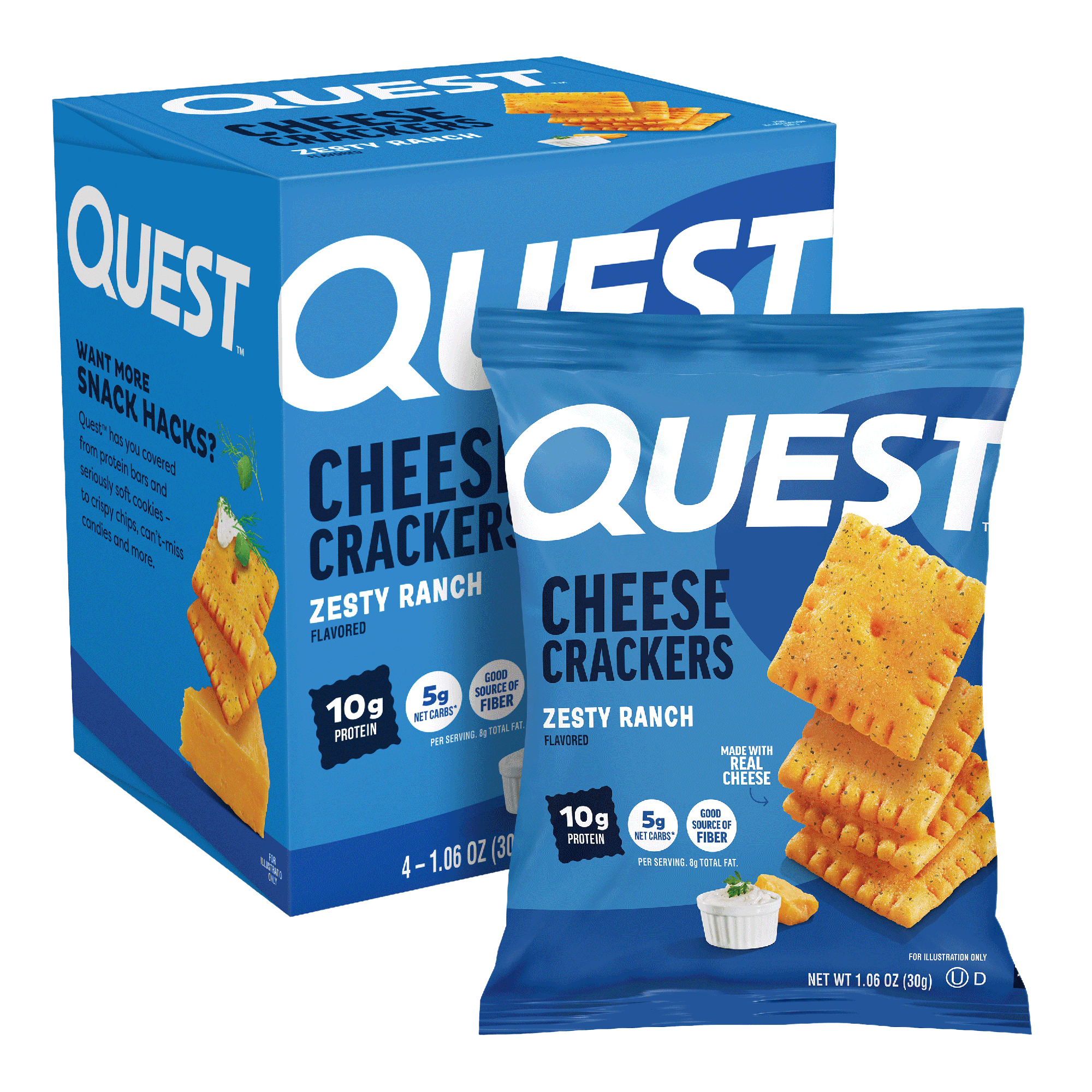 Zesty Ranch Cheese Crackers – Quest Nutrition
