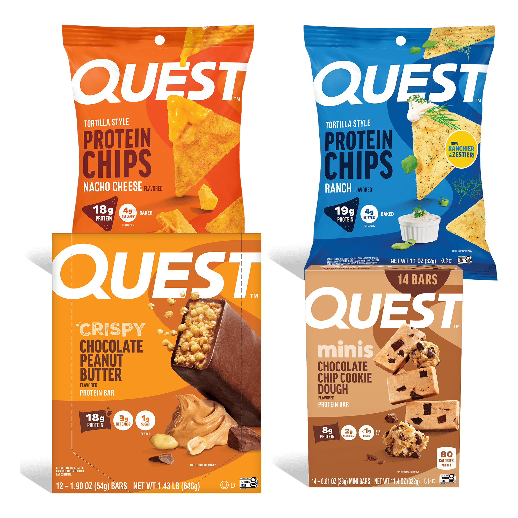 Sweet & Salty Variety Pack | Mixed High Protein Snacks – Quest