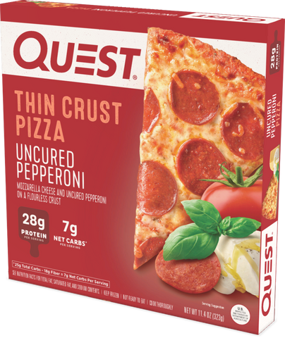 Quest Uncured Pepperoni Thin Crust Pizza Package