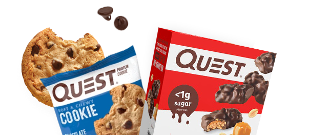Quest Thin Crust Pizza and Cookie