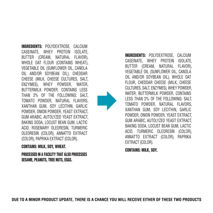 ingredient list transition
