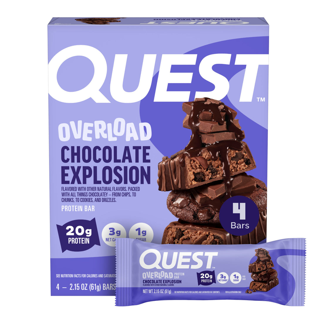 Chocolate explosion overload bar 4ct box