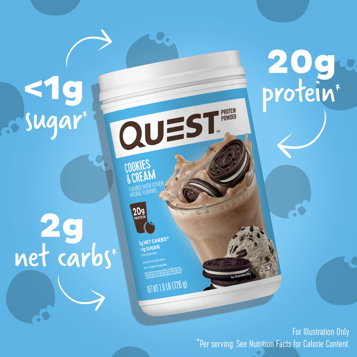 Cookies & Cream Protein Powder | High Protein, Low Sugar – Quest Nutrition