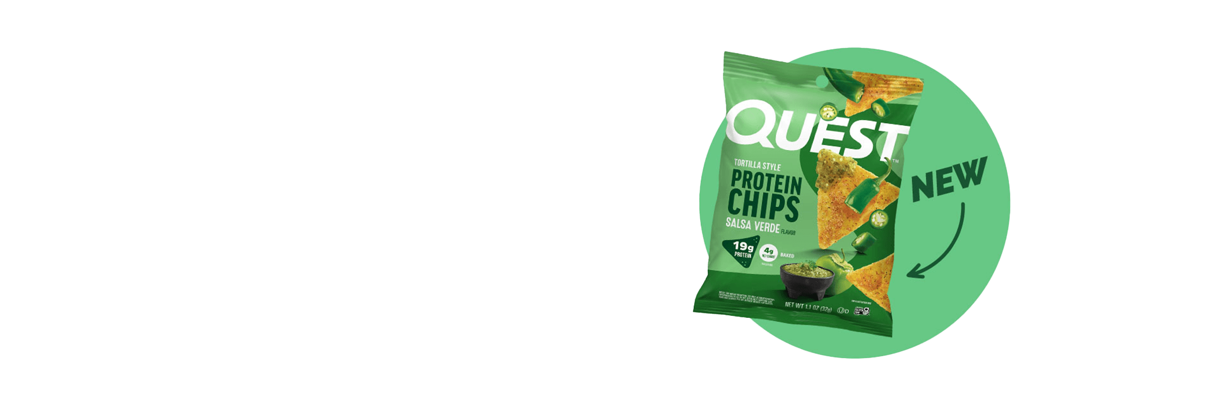 Quest New Protein Chips Salsa Verde flavor
