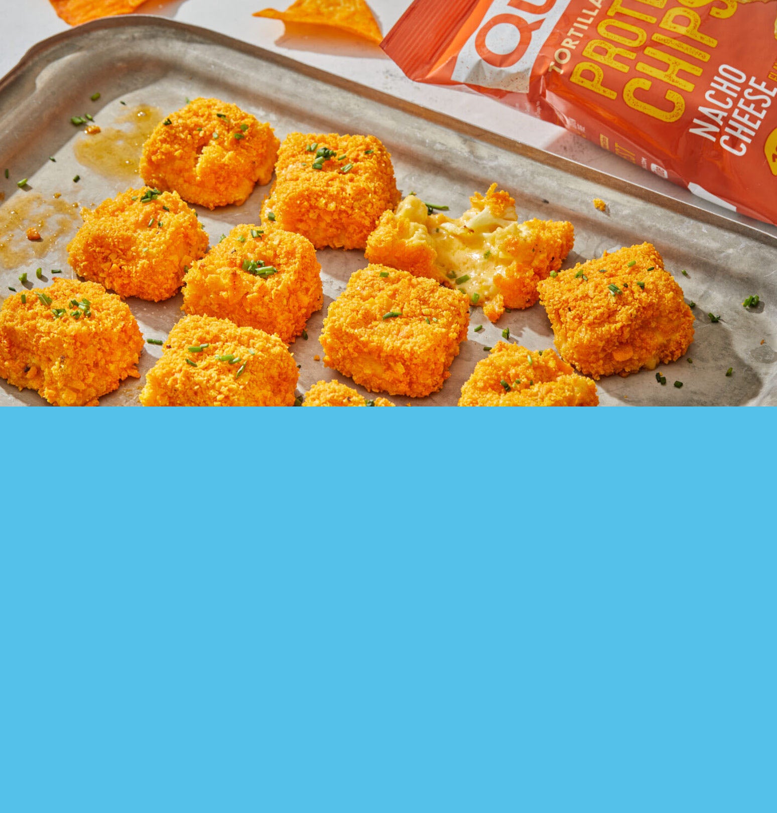 Cauliflower Mac and Cheese Bites. Click for full recipe
