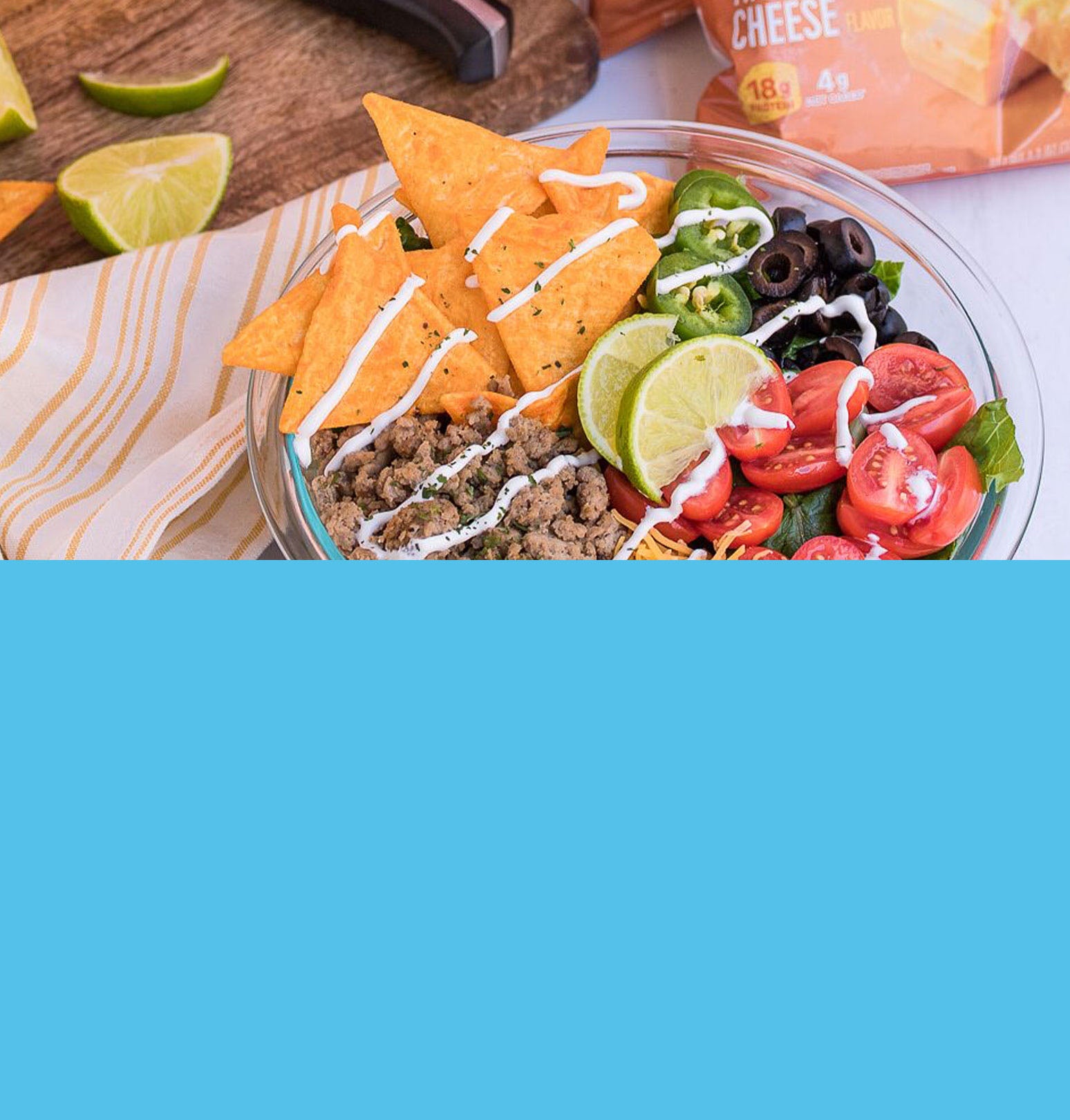 Transform your Taco Salad into a Protein Taco Salad! Click for full recipe