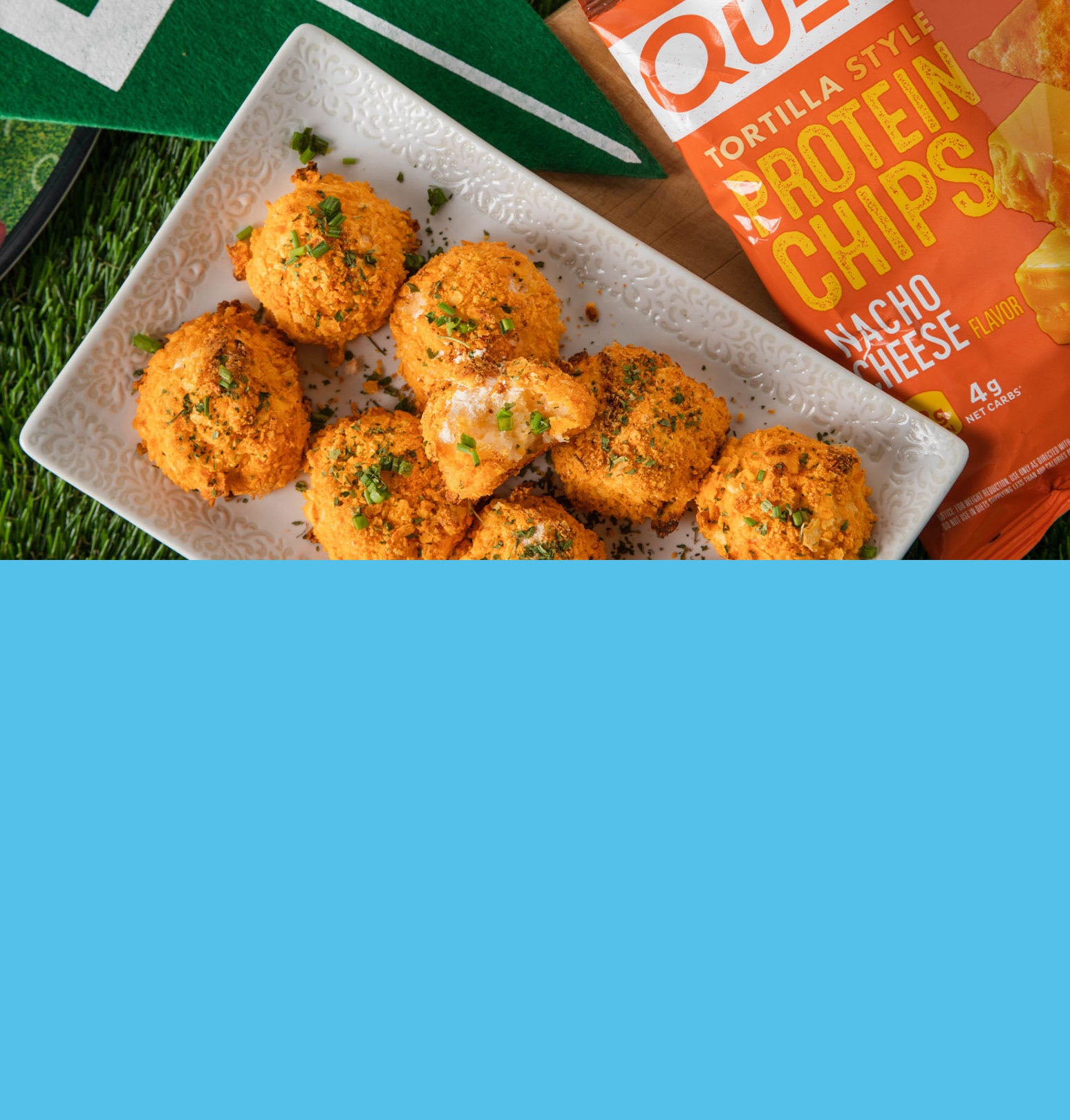 Baked Cauliflower Mac and Cheese Bites. Click for full recipe