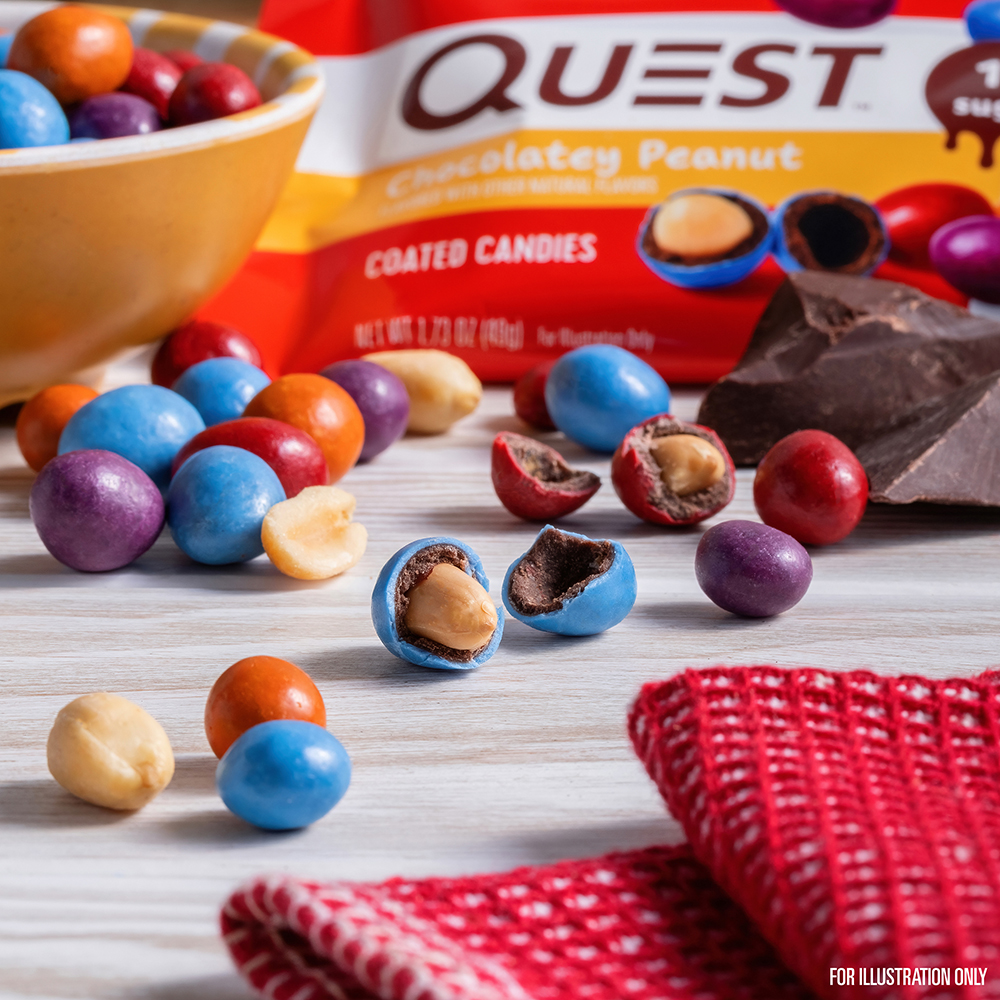 Chocolatey Coated Peanut Candies lifestyle shot
