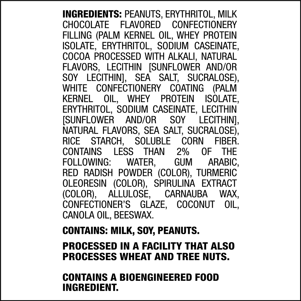 Chocolatey Coated Peanut Candies ingredients