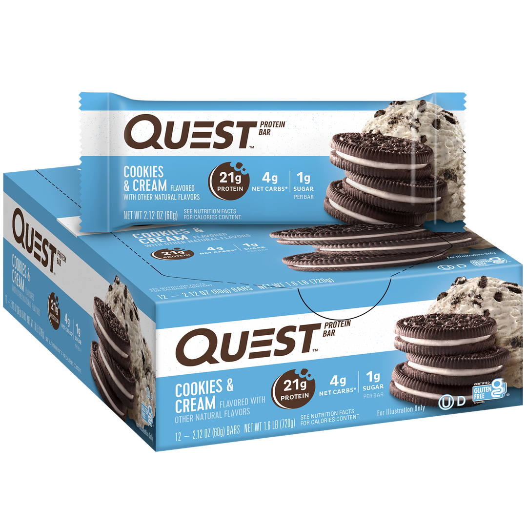Cookies & Cream Protein Bars – Quest Nutrition