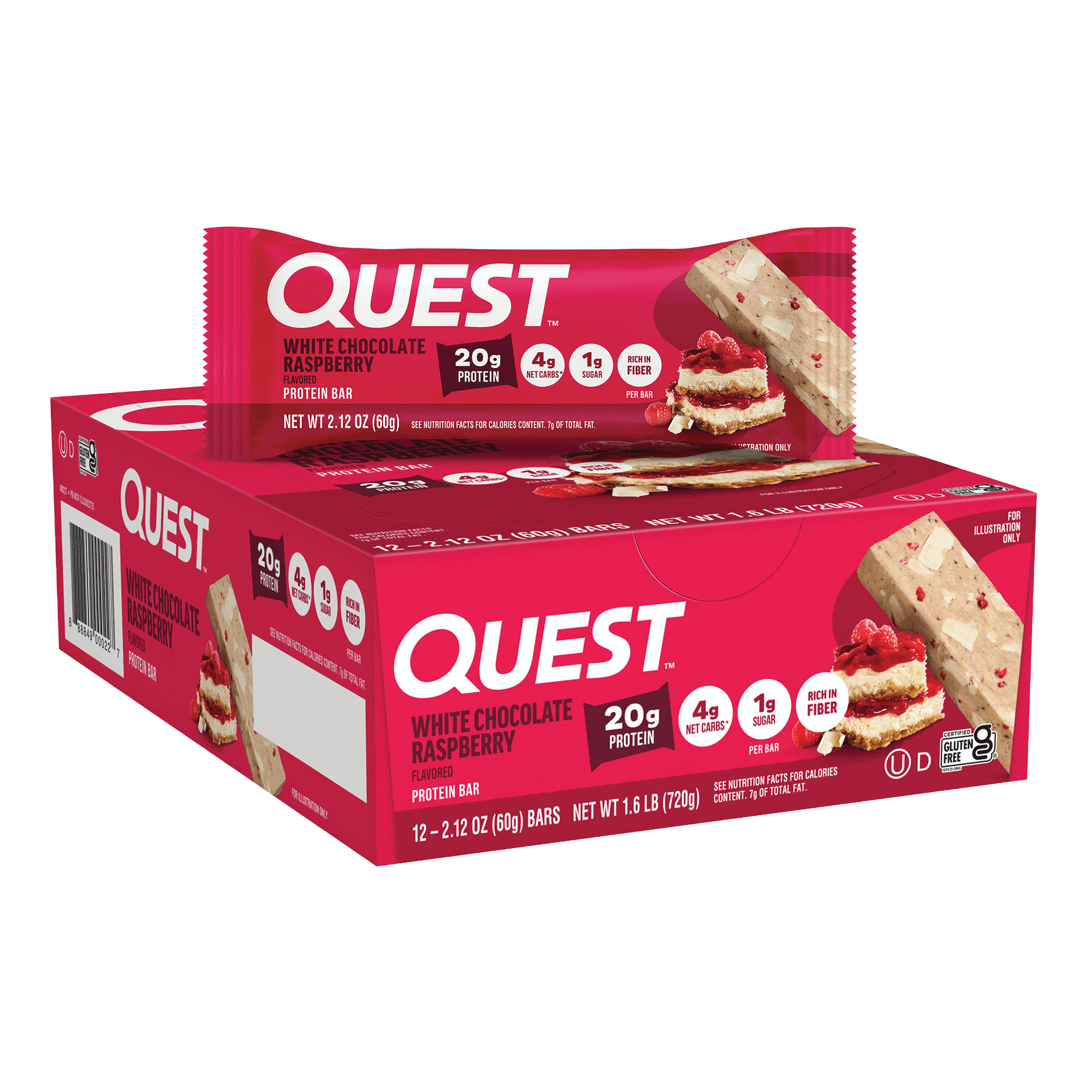 White Chocolate Raspberry Protein Bars