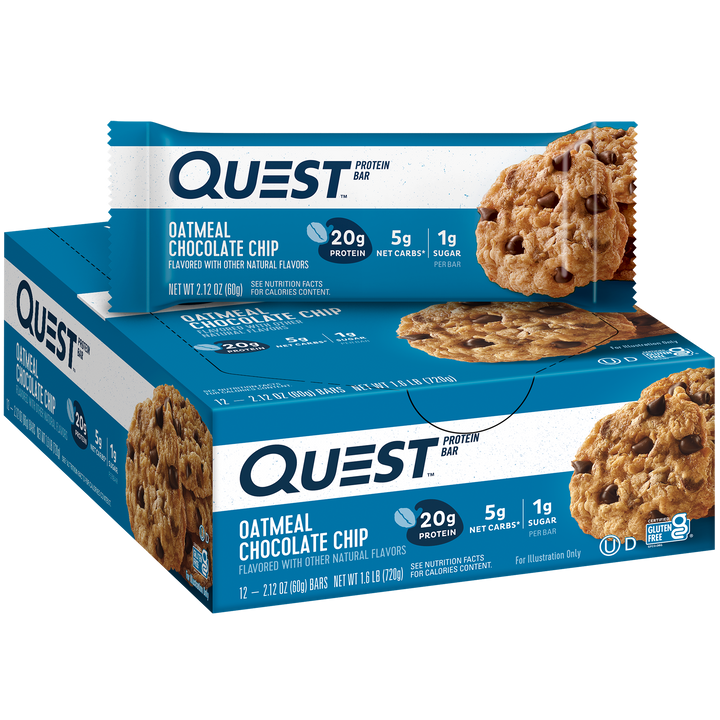Oatmeal Chocolate Chip Protein Bars