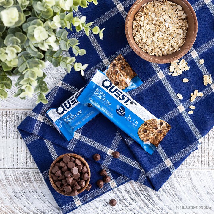 Oatmeal Chocolate Chip Protein Bars lifestyle image