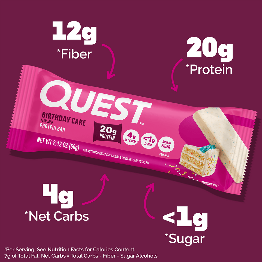 Birthday Cake Protein Bars – Quest Nutrition