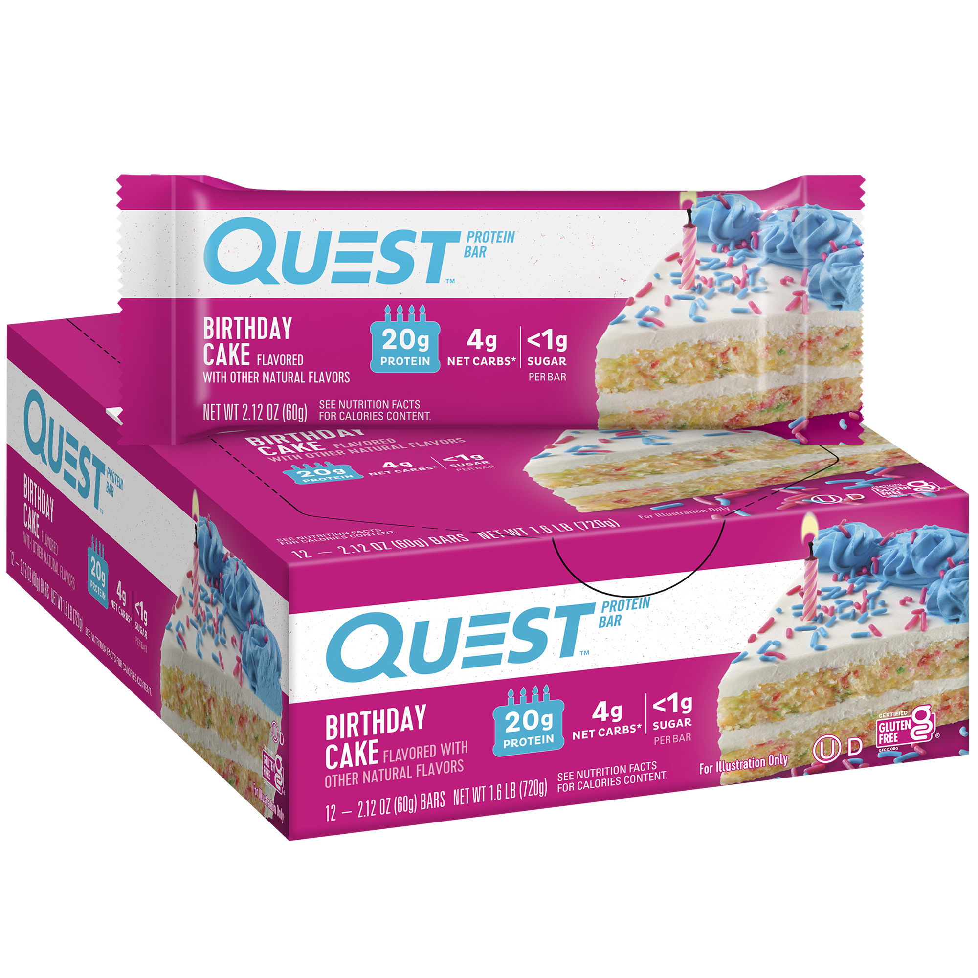 Birthday Cake Protein Bars