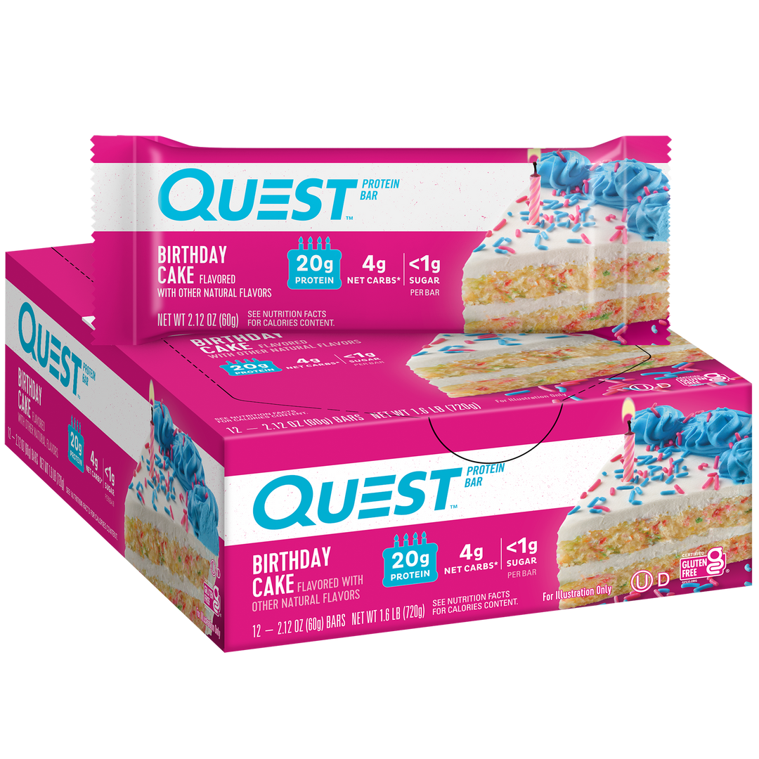 Birthday Cake Protein Bars