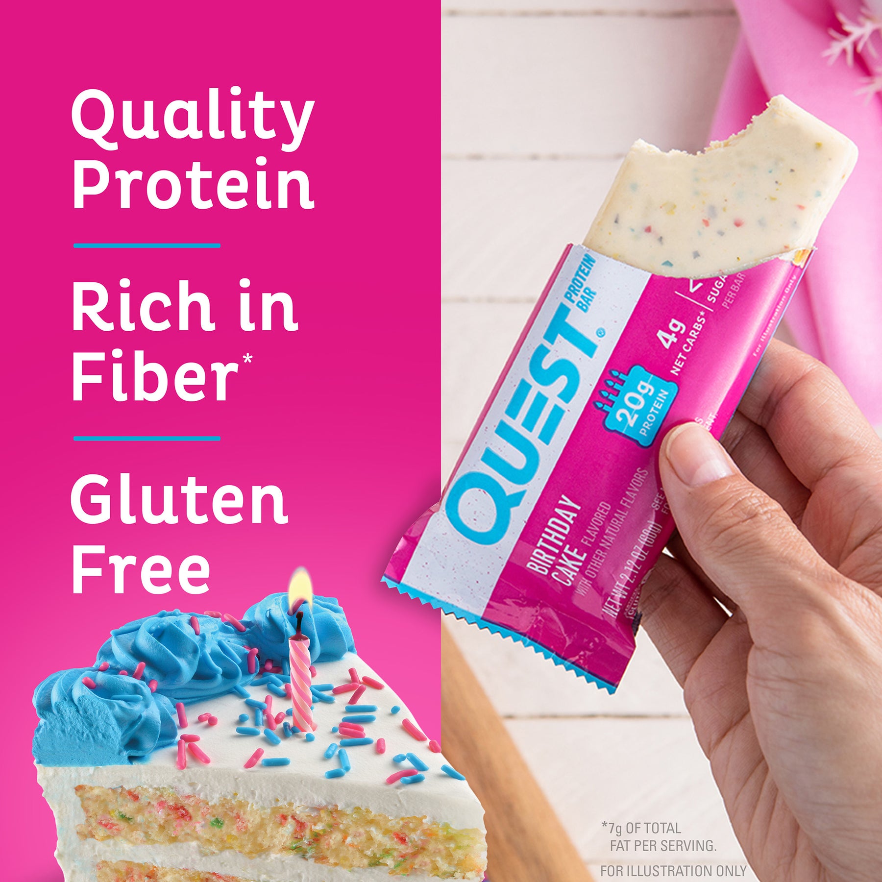 Birthday Cake Protein Bars – Quest Nutrition