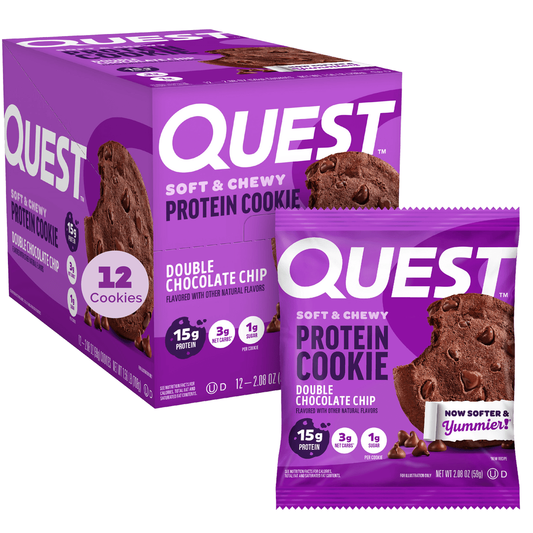 Double Chocolate Chip Protein Cookie | Soft Baked Chocolate Snack Double Chocolate Chip Protein Cookie | Soft Baked Chocolate Snack