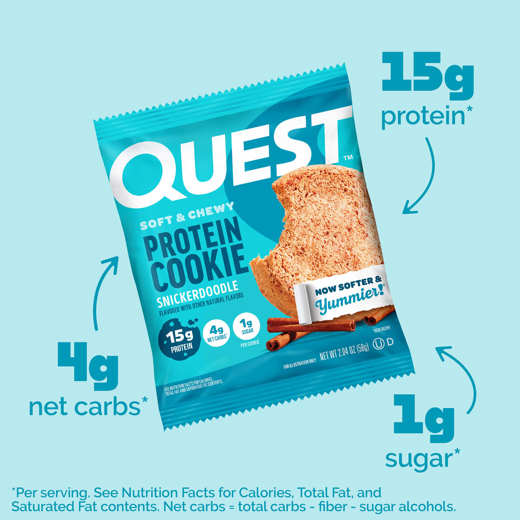 Snickerdoodle Protein Cookie | Cinnamon Soft Baked Snack – Quest