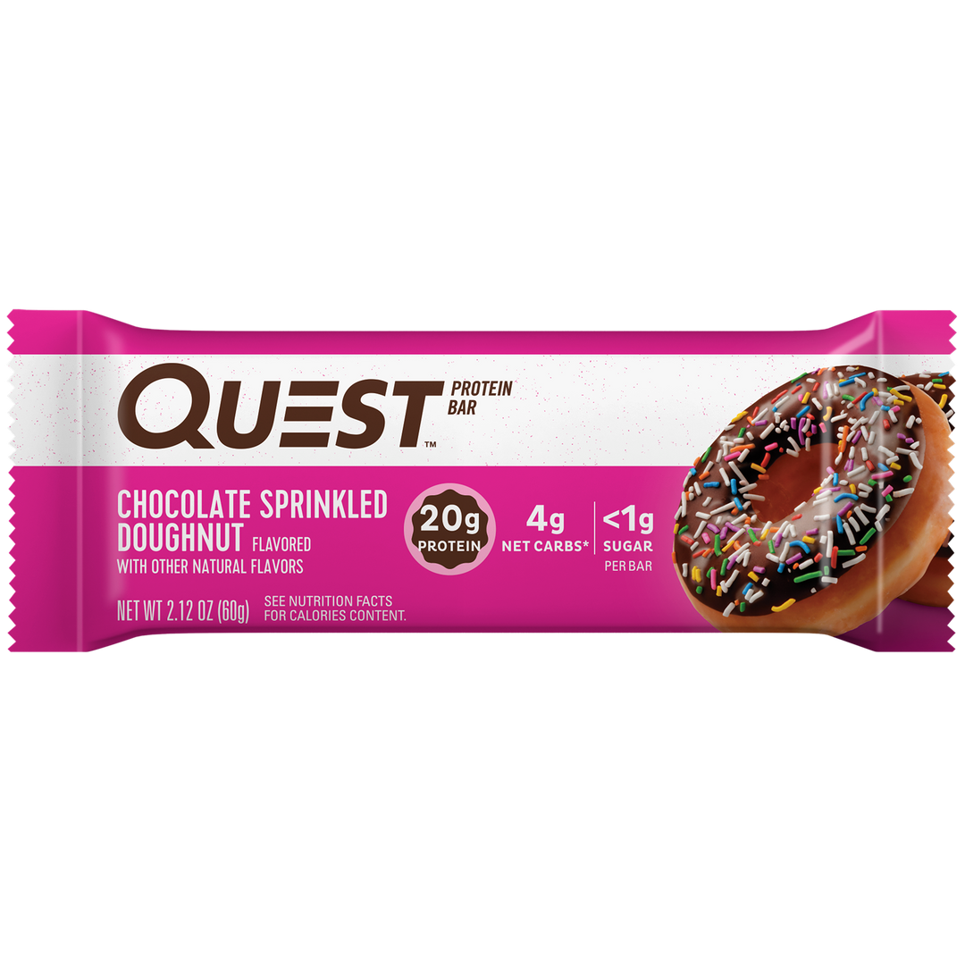 Chocolate Sprinkled Doughnut Protein Bars