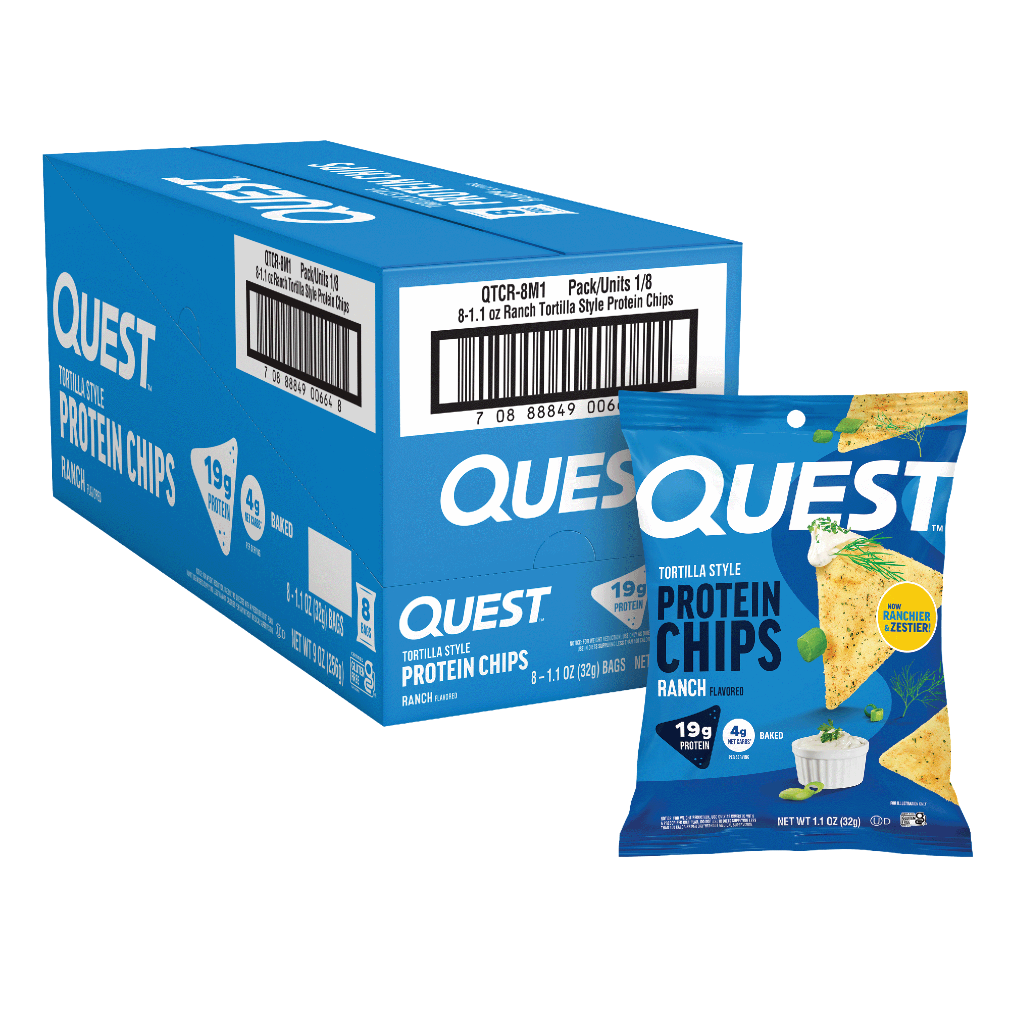 Ranch Protein Chips | High Protein, Cool Ranch Crunchy Snack – Quest ...