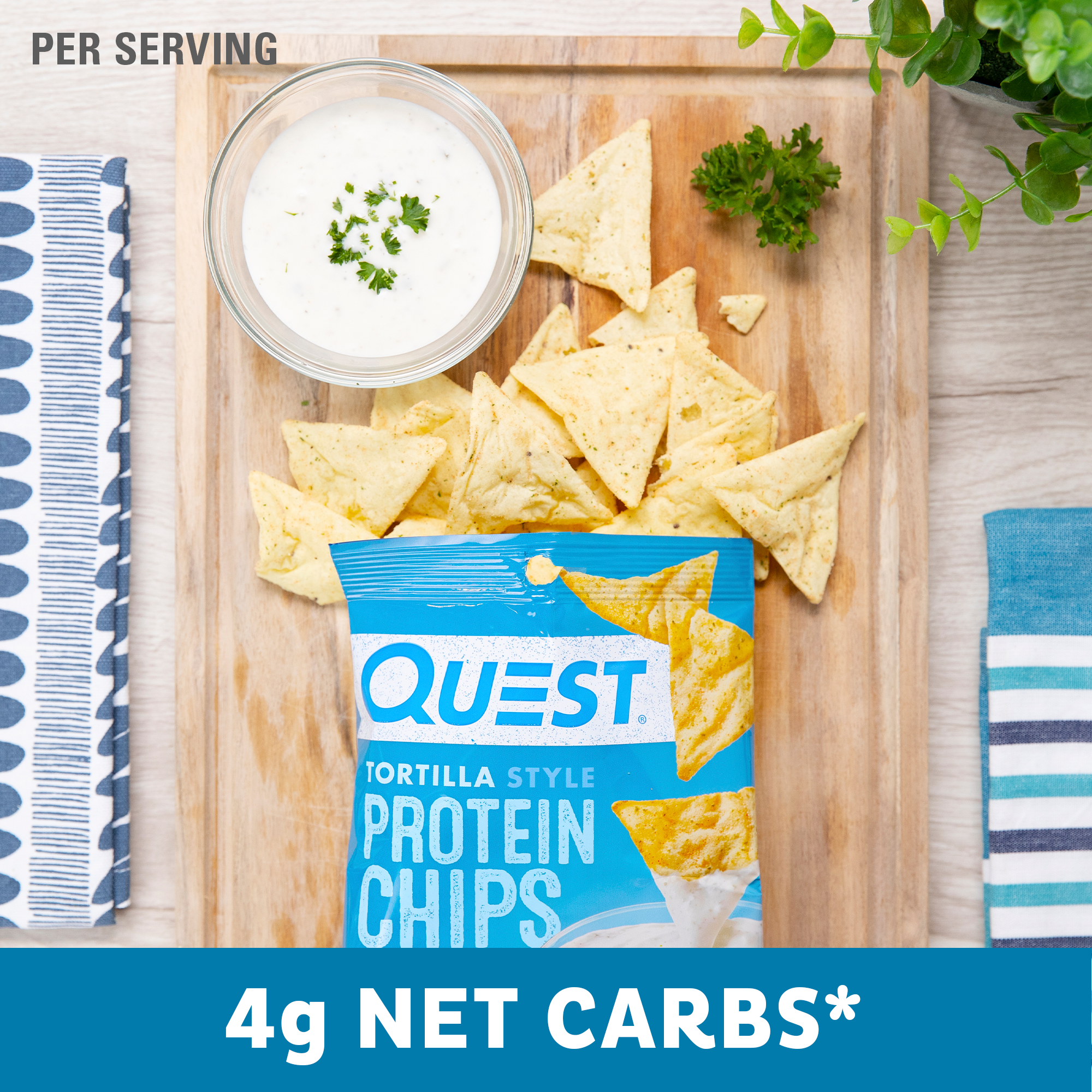 carbs per tortilla chip