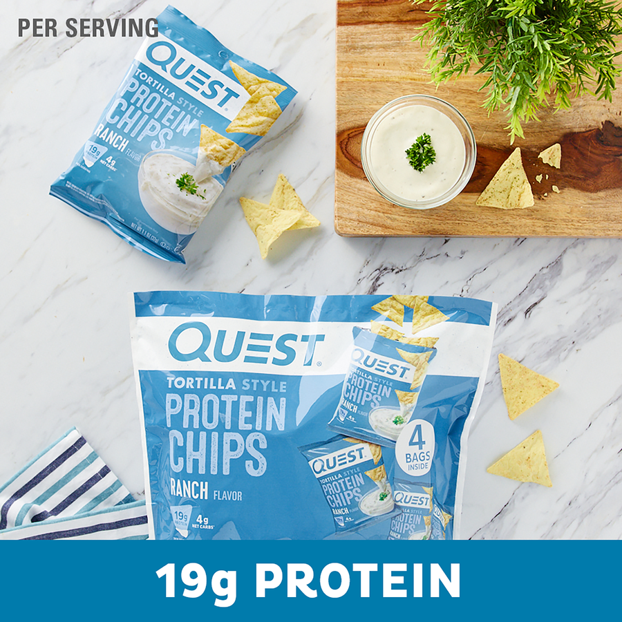 Ranch Protein Chips | High Protein, Cool Ranch Crunchy Snack – Quest ...