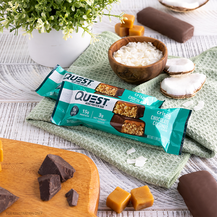 Chocolate Coconut Hero Protein Bars lifestyle image