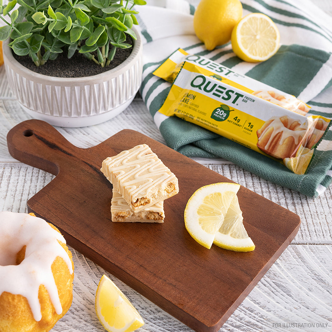 Lemon Cake Protein Bars lifestyle image