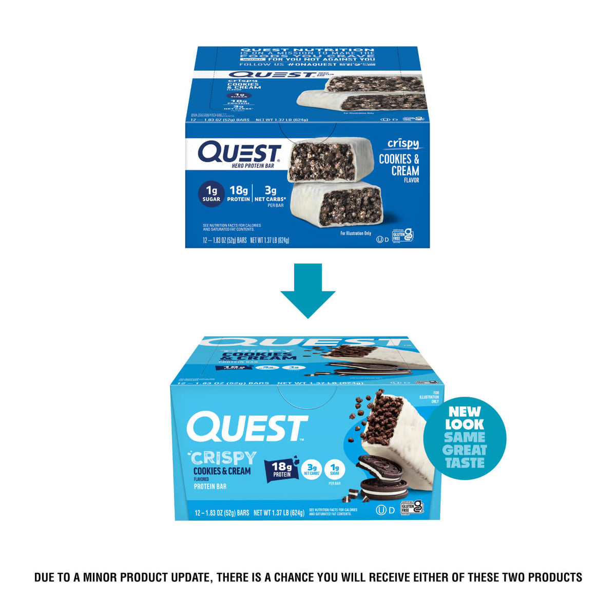 Cookies & Cream Crispy Hero Protein Bars – Quest Nutrition