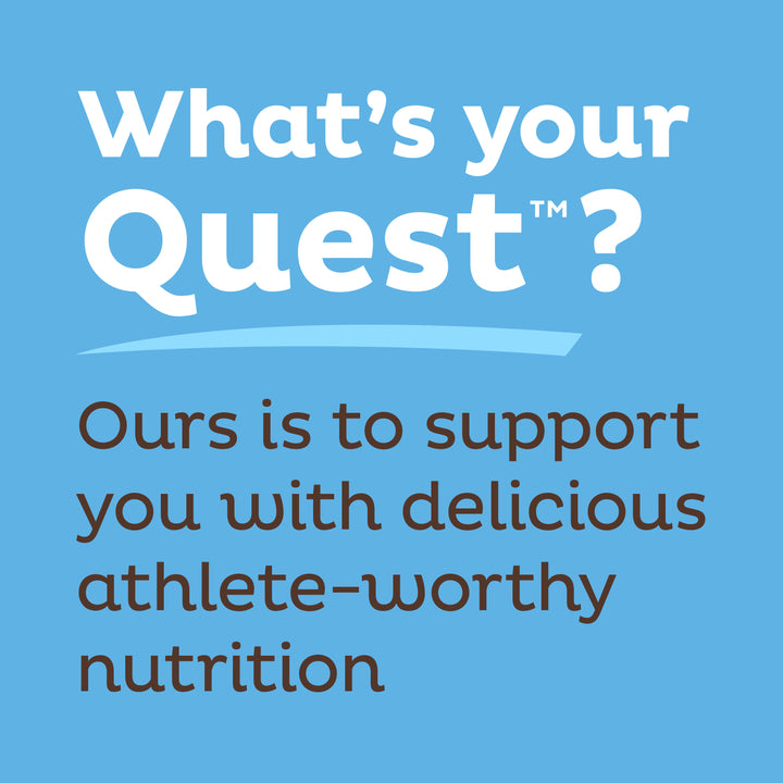 Mini Cookies & Cream Protein Bars What's your Quest? Ours is to support you with delicious athlete-worthy nutrition