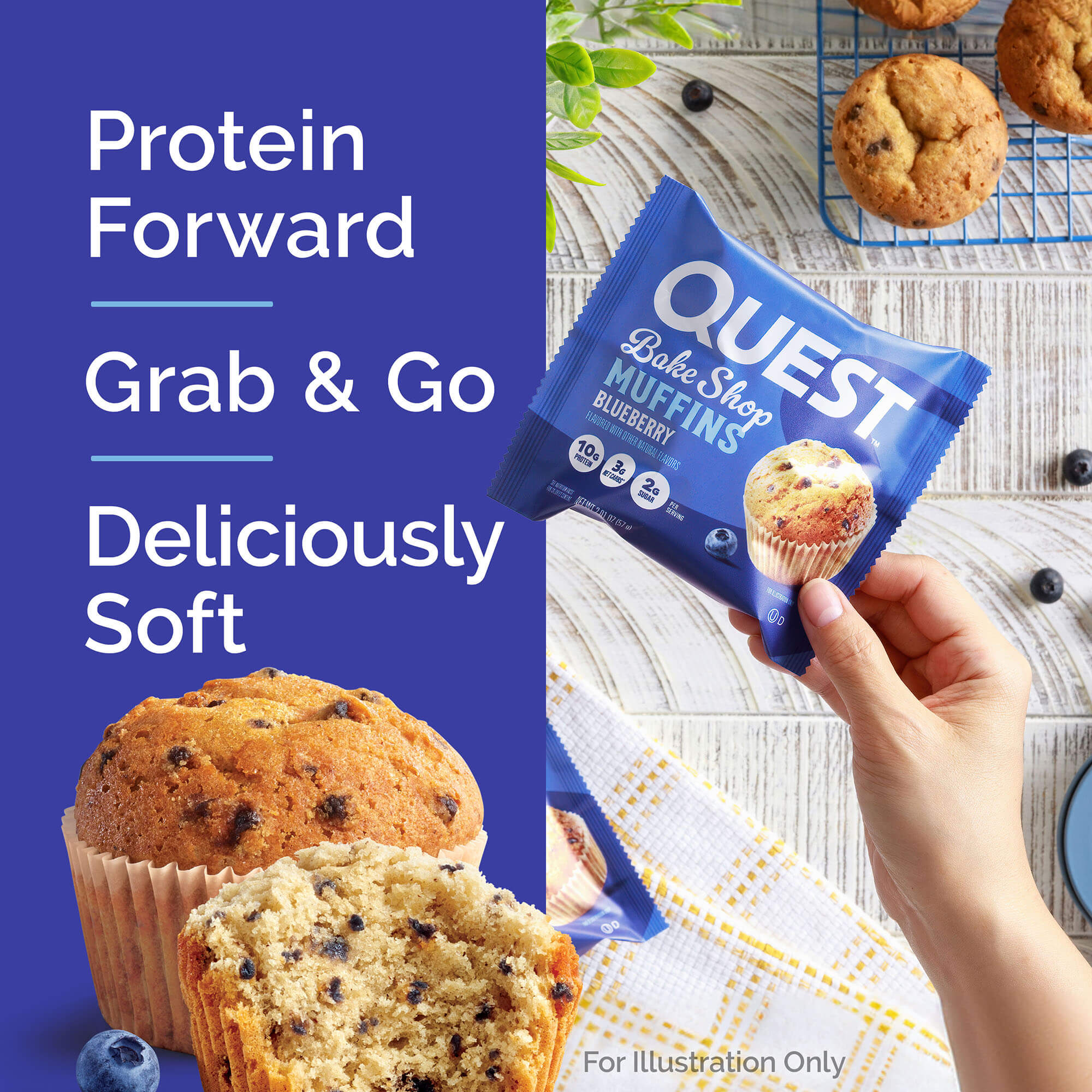 Bake Shop Blueberry Muffins – Quest Nutrition