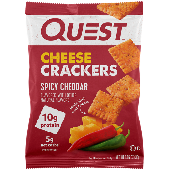 Spicy Cheddar Cheese Crackers Quest Nutrition