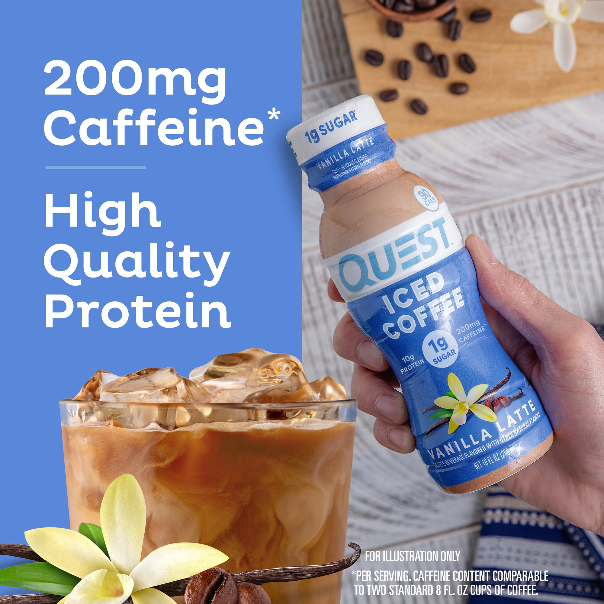 Vanilla Latte Iced Coffee | Protein Coffee, Low Sugar – Quest