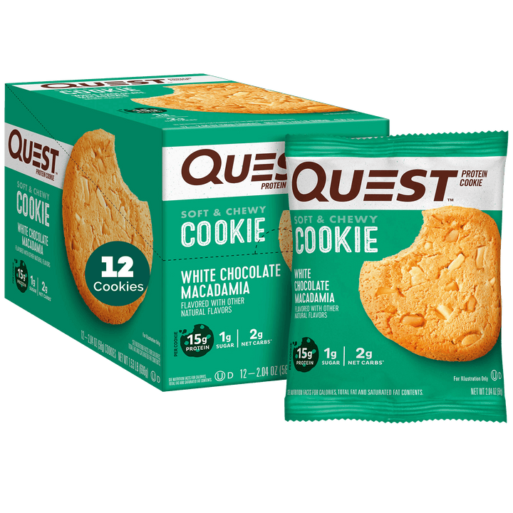 White Chocolate Macadamia Protein Cookies
