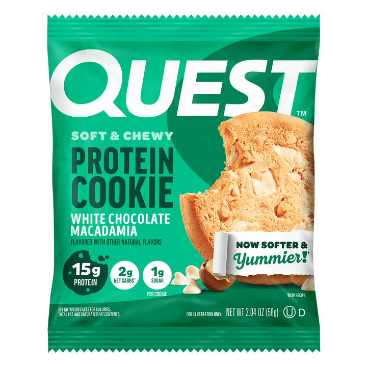 White Chocolate Macadamia Protein Cookies