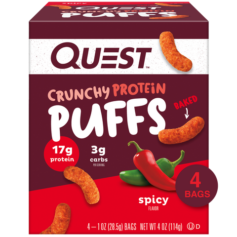 Spicy Crunchy Protein Puffs