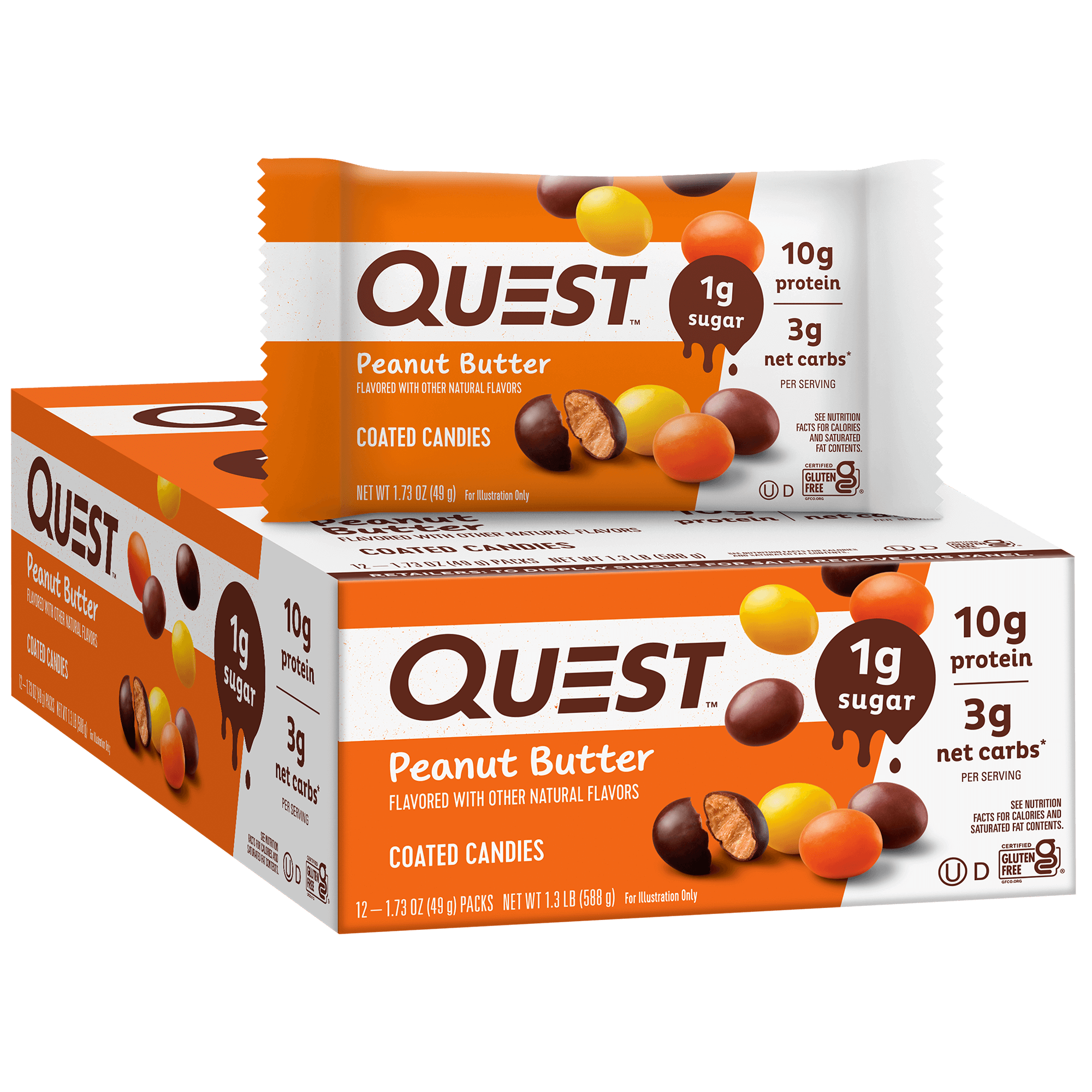 Quest Peanut Butter Coated Candies