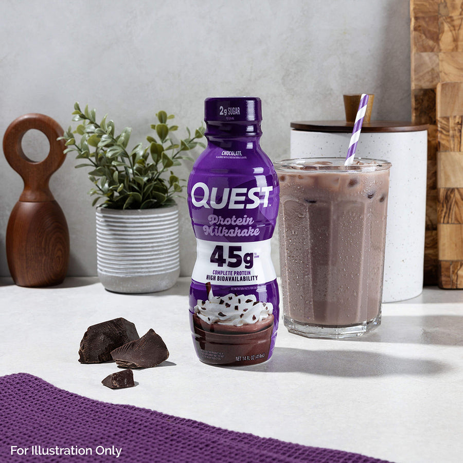 Quest Milkshake Chocolate 45g Protein Milkshake | Ultra-Filtered, High Protein RTD ...