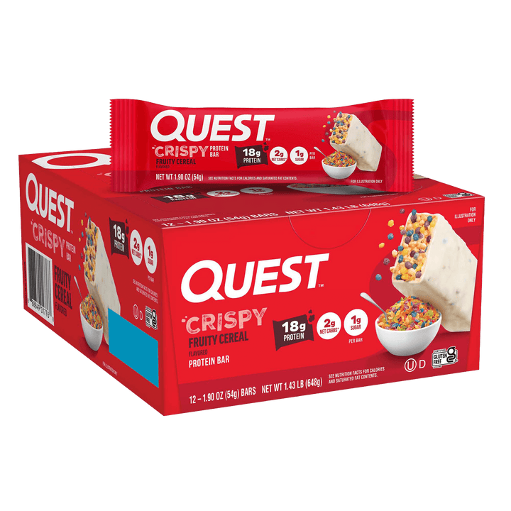 Quest Crispy protein bar packaging 
