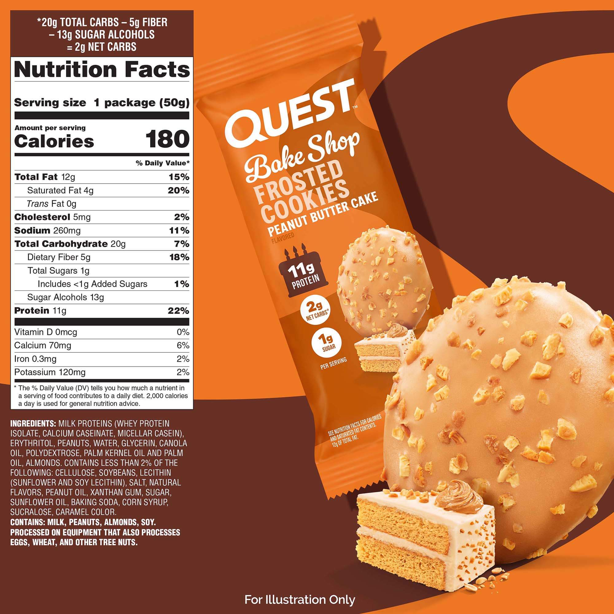 Peanut Butter Cake Frosted Cookies Twin Pack – Quest Nutrition