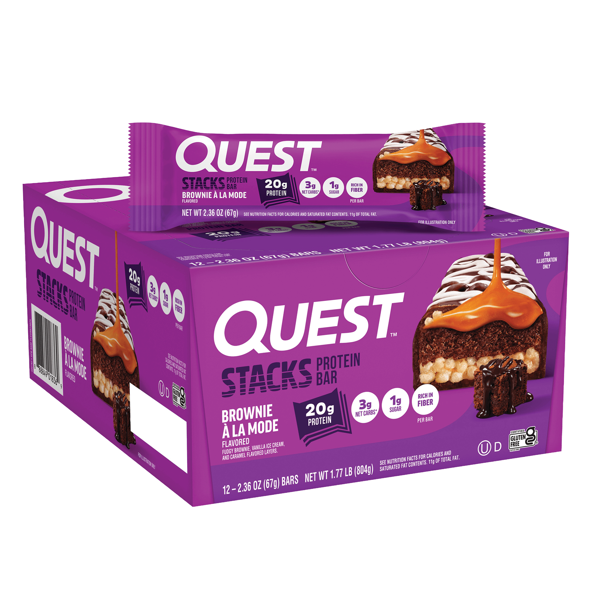 Brownie a la Mode Stacks Bars